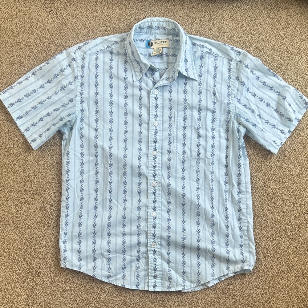 Men's Blue button down Shirt